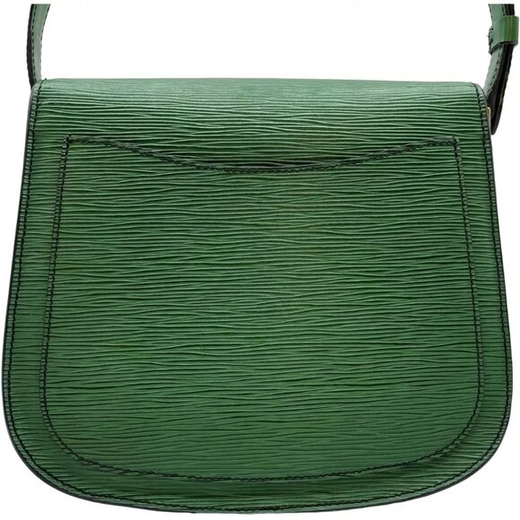 LOUIS VUITTON Epi Saint Cloud GM Shoulder Bag Green Leather - Picture 5 of 12